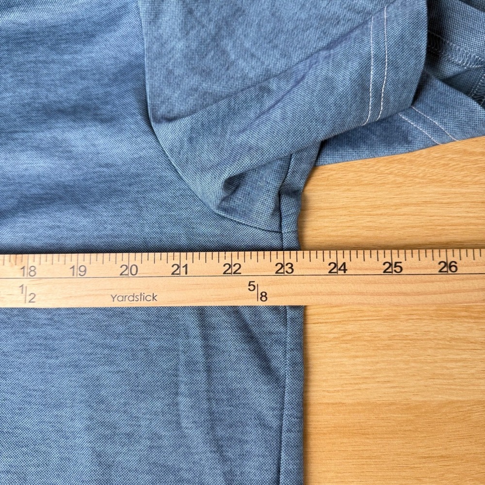 TravisMathew Men Heathered Polo Shirt XL Golfcore Country Club Preppy Activewear - Picture 4 of 13